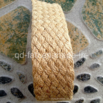 Benutzerdefinierte Natur Farbe Jute geflochtene Webbing (JBW-1.5 &quot;)